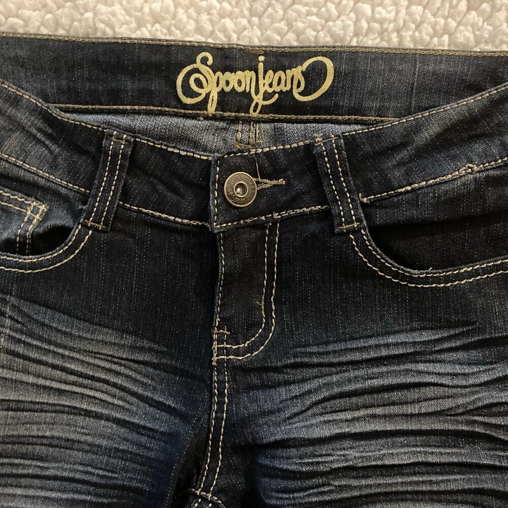 Spoon distressed wide leg jeans size 3
